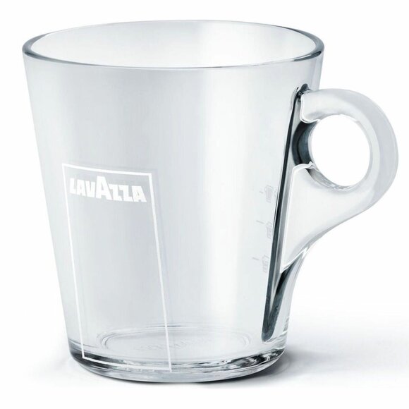 Lavazza Glass Coffee Mug 16oz Trasparenza Collection Deséa Mug - Picture 2 of 6